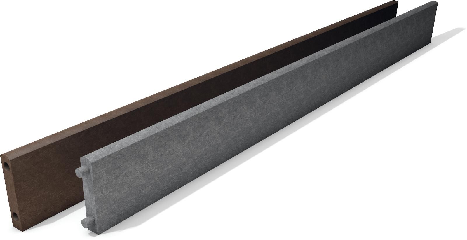 Bordstein mit Stecksystem aus hanit Recyclingkunststoff